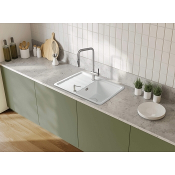 Zlewozmywak ceramiczny 1-komorowy z ociekaczem
