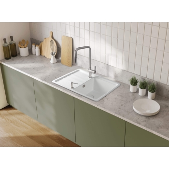 Zlewozmywak ceramiczny 1-komorowy z ociekaczem
