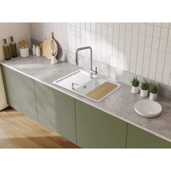 Zlewozmywak ceramiczny 1-komorowy z ociekaczem