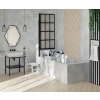 Bateria wannowa 4-otworowa z zestawem prysznicowym