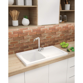 Zlewozmywak ceramiczny 2-komorowy