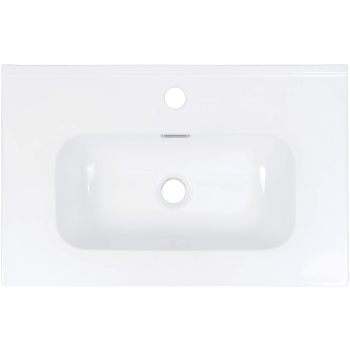 Umywalka ceramiczna wpuszczana w blat - 60 cm