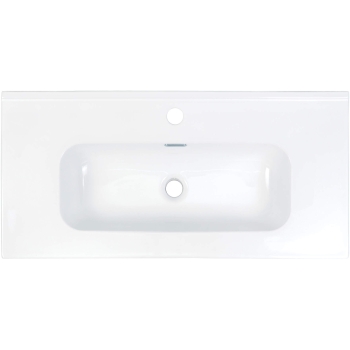 Umywalka ceramiczna wpuszczana w blat - 80 cm