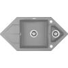 Zlewozmywak granitowy 1.5-komorowy z ociekaczem - Space-Saver