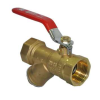 Zawór z filtrem rączka 3/4" ( DN20 ) GOSHE