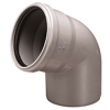 Kolano kanalizacyjne PVC 50/67 SZARE WAVIN