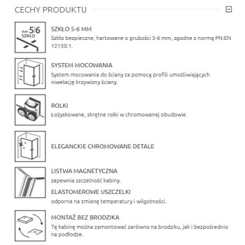 Premium Plus C 100x100x190 Chrom/Przejrzyste Rozmiar 1000x1000x1900 Kolor profili chrome Wariant szkła transparent Grubość szkła 5mm RADAWAY