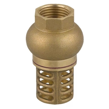 Zawór zwrotny z koszem ssącym mosiężny 1 1/4" ( DN32 ) FERRO
