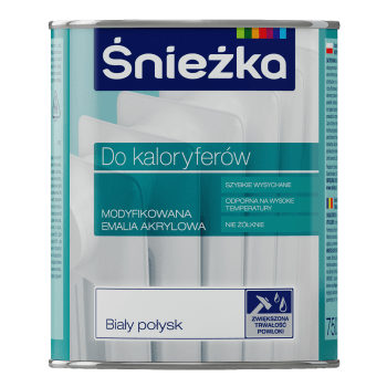 Emalia akrylowa do kaloryferów 750ml ŚNIEŻKA