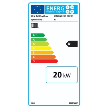 Kocioł zasypowy zagazowujący drewno 20 kW EKODREW SETLANS