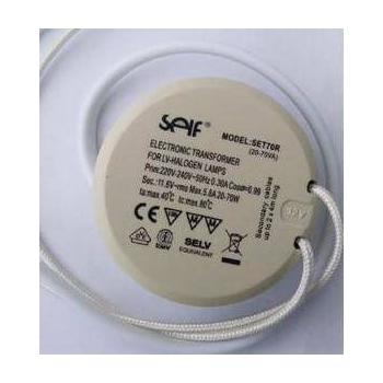 Transformator elektroniczny 70VA 230V/12V do puszki, KOPEL SELF 70R FI56