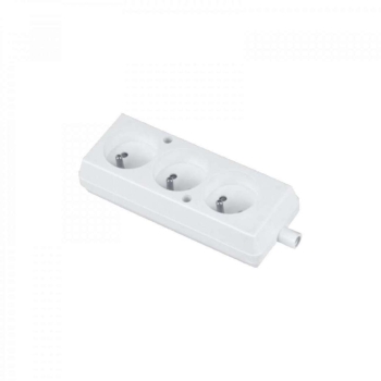 Gniazdo przenośne trzykrotne 2P+Z 16A 250V GN-370 białe JONEX