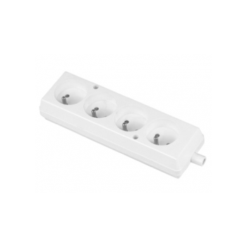 Gniazdo przenośne czterokrotne 2P+Z 16A 250V GN-470 białe JONEX