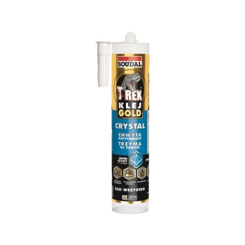 Klej montażowy hybrydowy T-REX GOLD CRYSTAL 290ml SOUDAL