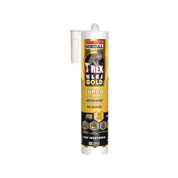 Klej montażowy hybrydowy T-REX GOLD TURBO WHITE 290ml SOUDAL