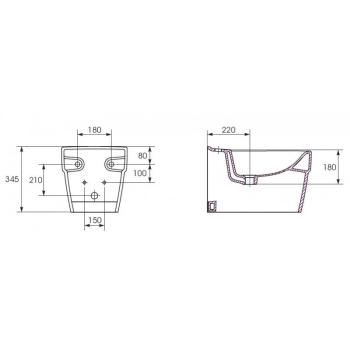 Bidet podwieszany DECO K12-009 CERSANIT