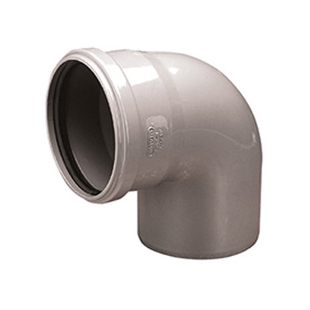 Kolano kanalizacyjne PVC 50/88 SZARE WAVIN