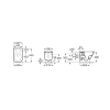 GAP SQUARE Miska WC podwieszana Rimless 54 cm ROCA