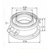 Adapter koncentryczny kotła (2714),powietrzno-spalinowy O80/125 z króćcamipomiarowymi, PP(odpowiednik* AZB931 - 7716780184) BUDERUS