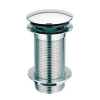 MCALPINE Spust umyw."klik-klak" DEKORACYJNY 11/4"x60mm z małą nakrętką bez przelewu CHROM