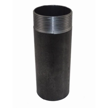 Króciec gwintowany jednostronnie czarny 1/2" ( DN15 ) L-150mm