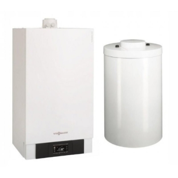 Zestaw VITODENS 100W 1-fun.19kW + zasobnik Vitocell 100-W CUGA 100L + Dokumentacja techniczna + Armatura przyłączenia natynkowa VIESSMANN