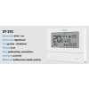 TECH Przewodowy regulator pokojowy dwustanowy  (panel przedni ze szkła) biały ST-292 v3