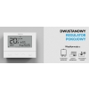 TECH Przewodowy regulator pokojowy dwustanowy  (panel przedni ze szkła) biały ST-292 v3