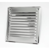Osłona metalowa skośna 165x165 mm z siatką, chrom VENTIKA