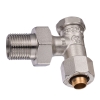 Zawór grzejnikowy POWROTNY KĄTOWY 1/2"  do rury PEX/AL/PEX 16X2,0MM CALIDO ESKIMOS ARKA