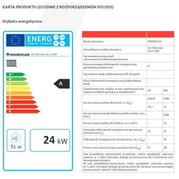 Kocioł kondensacyjny Victrix EXA 24 X 1 ErP IMMERGAS