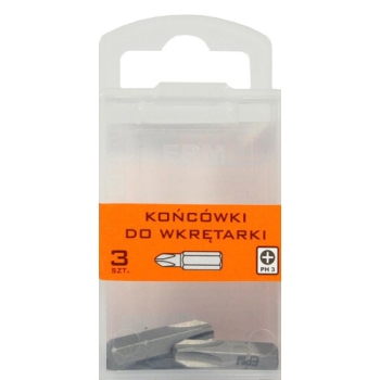 Końcówki do wkrętarki 25mm 3szt. PH3 EPM