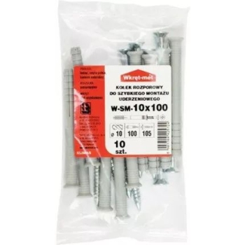Kołki szybkiego montażu Nylon, PZ-2, PZ-3 10x100 (10szt.) WKRĘT-MET