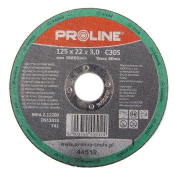 Tarcza do cięcia kamienia C30S 125x3,0x22mm PROLINE