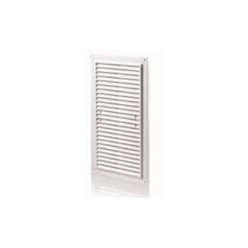 Kratka wentylacyjna 180x250 mm z siatką i uchwytami mocującymi, biała VENTIKA