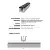 Korytko betonowe ruszt żeliwny 1m 150x150mm klasa D400