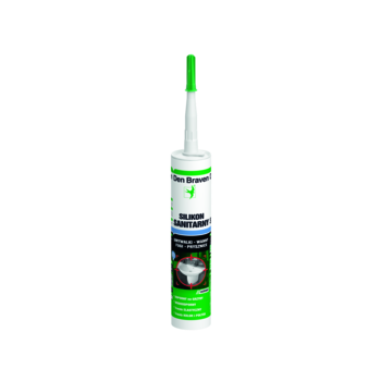 Silikon sanitarny BIAŁY 280ml DEN BRAVEN