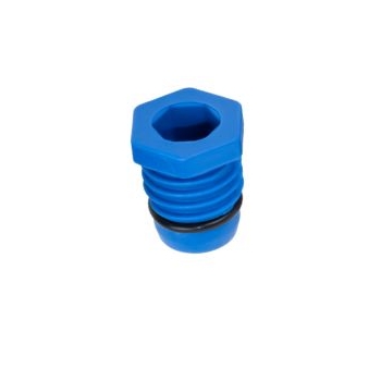 Korek do prób szczelności, do rury PEX 20 x 2.0mm NIEBIESKI