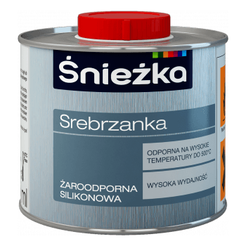 Srebrzanka żaroodporna silikonowa 500°C2 500ml średnia ŚNIEŻKA
