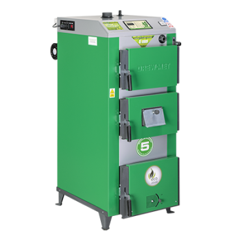 Kocioł zasypowy UNI DS 23 kW z automatyką i wentylatorem DREW-MET