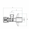Zawór grzybkowy do baterii 1/2 x 3/8  ( DN15 x DN10 ) GOSHE