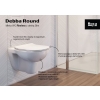 DEBBA ROUND ZESTAW Miska podwieszana Rimless + deska wolnoopadająca slim duroplast ROCA