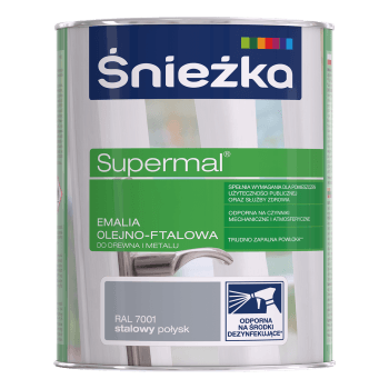 Farba do drewna i metalu SUPERMAL CZARNY 0,2L ŚNIEŻKA