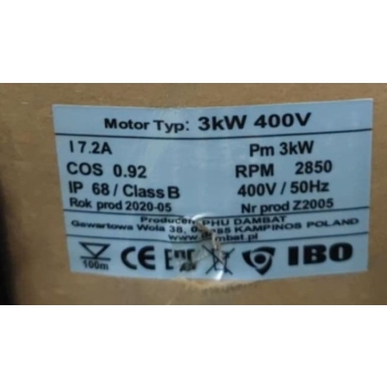 Silnik do pomp głębinowych IBO 3kW 400V 4" z kablem 20m PM