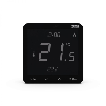 TECH Przewodowy regulator pokojowy do listwy L-9 dedykowany czarny R-9s PLUS