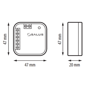Moduł przekaźnika 230V, 16A RM-16A SALUS