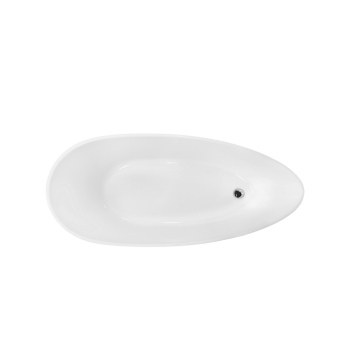 Wanna wolnostojąca GOYA 160 + klik-klak chrom standard, biały połysk BESCO