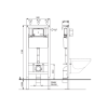 Stelaż podtynkowy do WC DUPLO 189 BASIC Schwab 674420