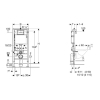 Stelaż Duofix Basic do WC Delta 12 cm, H112, z mocowaniem GEBERIT