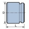 Złączka PVC 160x150mm rura PVC/kielich rury KAMIONKOWEJ WAVIN